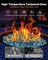 20 LBS Fire Glass 1/2-Inch Fireplace Glass Rocks for Fire Pit Table Aqua Blue